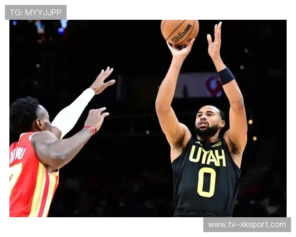 爵士反击连续得手，分差越拉越大，爵士队连胜